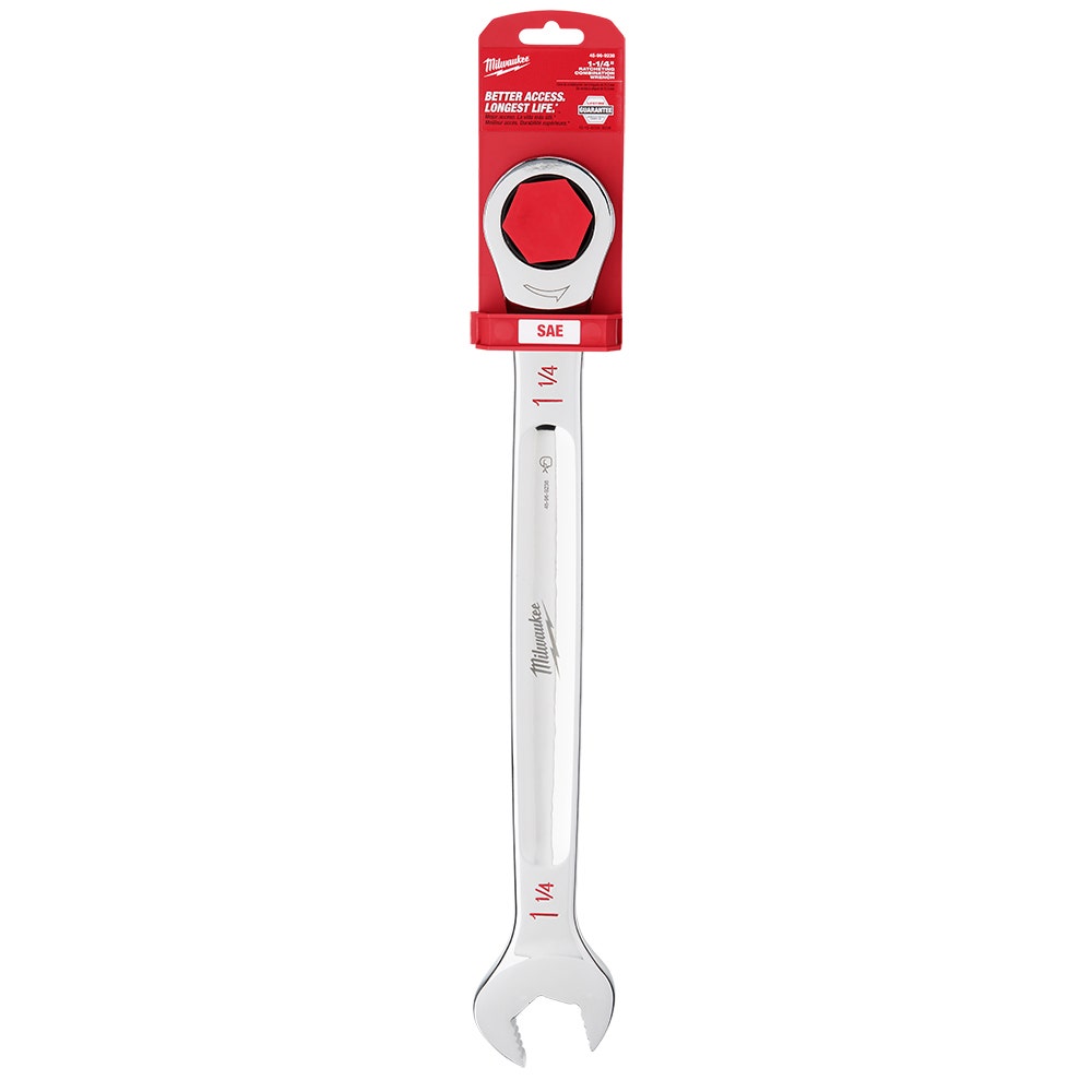 MILWAUKEE 1-1/4" SAE Ratcheting Combination Wrench 45969238
