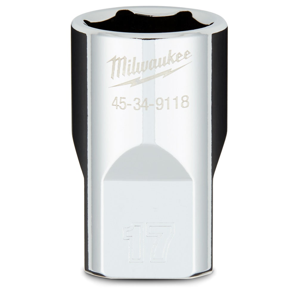 MILWAUKEE 1 2 Drive 17mm Metric 6-Point Socket 45349118