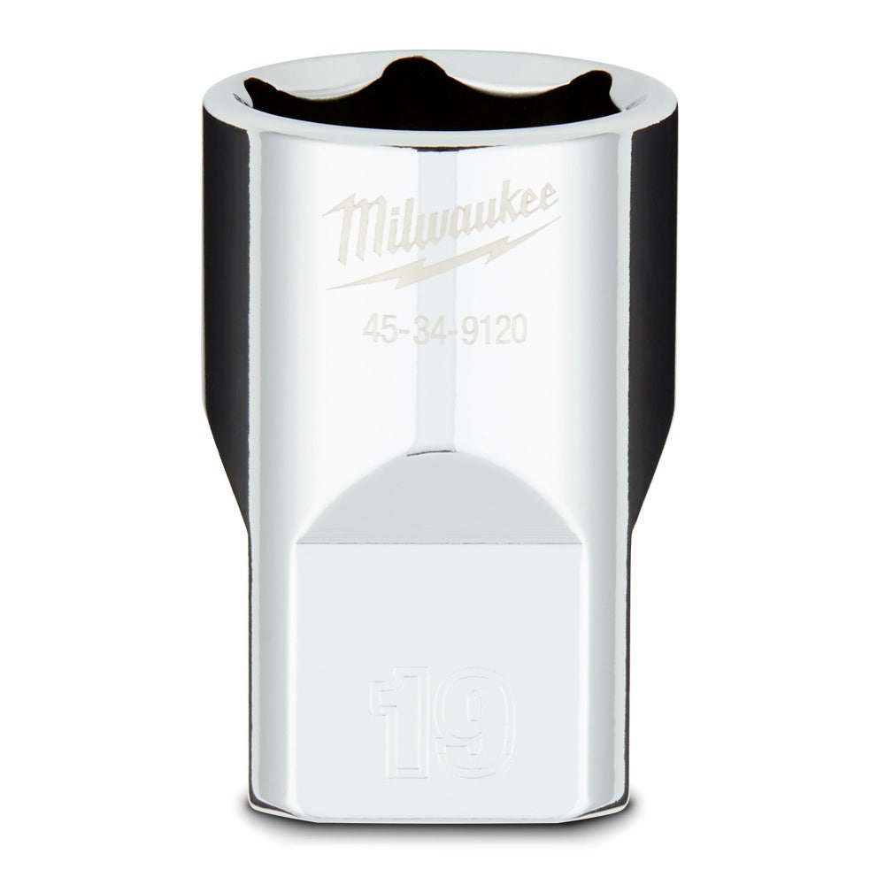 MILWAUKEE 1 2 Drive 19mm Metric 6-Point Socket 45349120