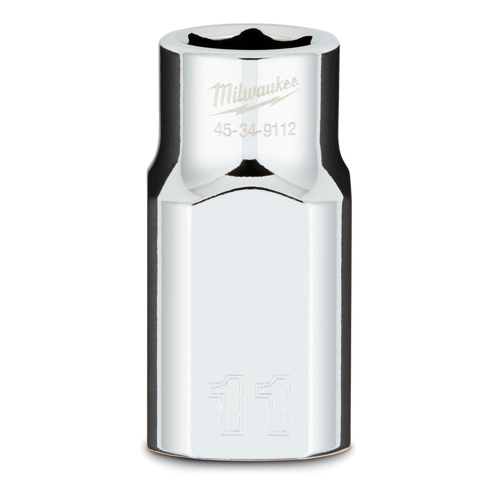 MILWAUKEE 1 2 Drive 11mm Metric 6-Point Socket 45349112
