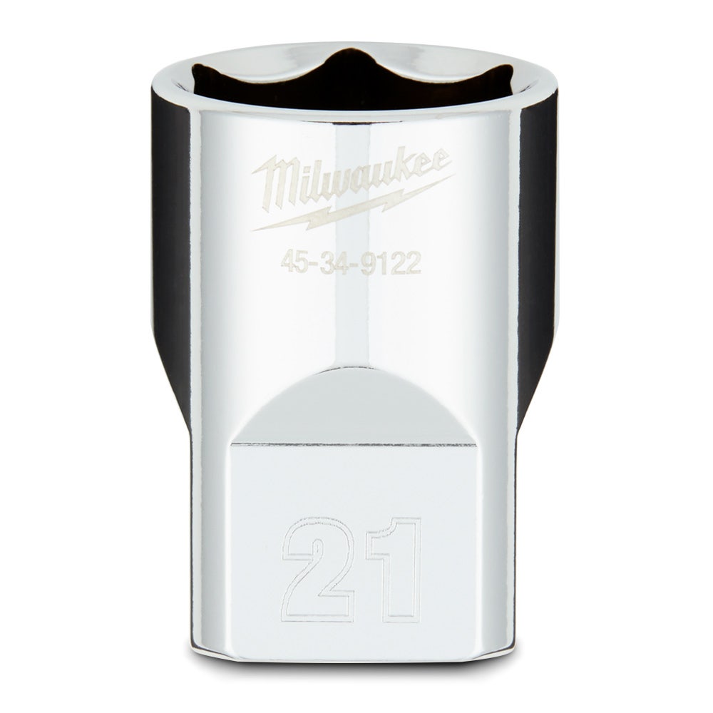 MILWAUKEE 1 2 Drive 21mm Metric 6-Point Socket 45349122