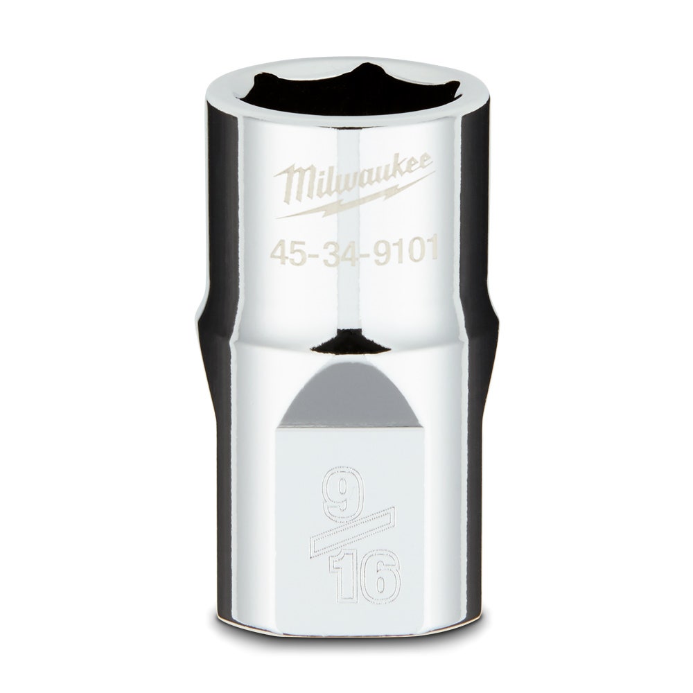 MILWAUKEE 1 2 Drive 9 16inch SAE 6-Point Socket 45349101