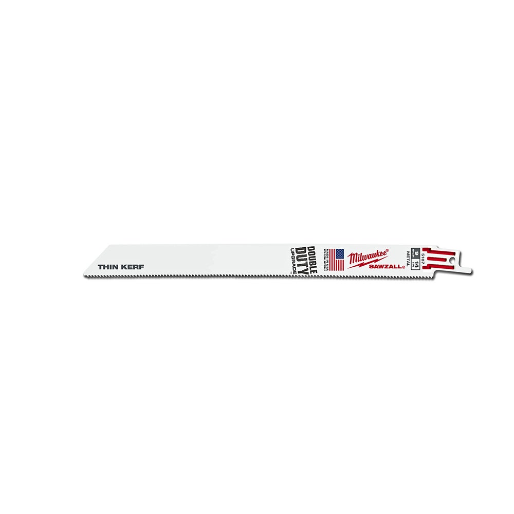 MILWAUKEE 230mm 14TPI Thin Kerf Reciprocating Blade for Metal - SAWZALL - Bulk 100 Pack 48005187A