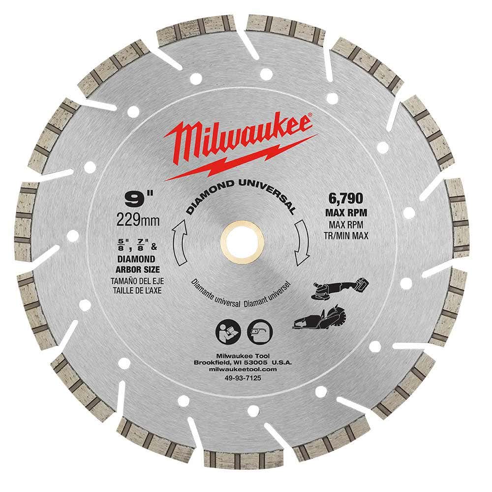 MILWAUKEE 230mm Diamond Segmented Blade for UNIVERSAL Purpose Cutting 49947125