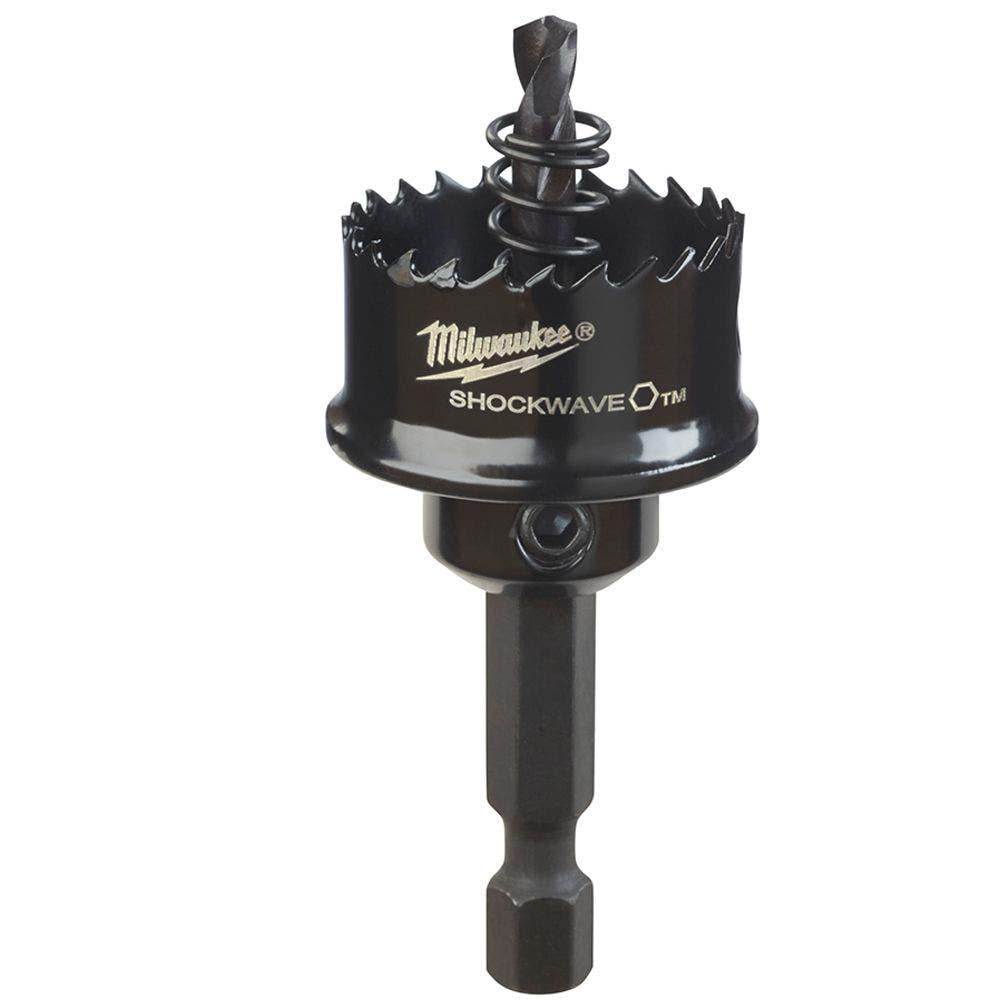 MILWAUKEE 25mm (1inch) 1 4-Hex Shank Bi-Metal Sheetmetal Holesaw - SHOCKWAVE 49569815