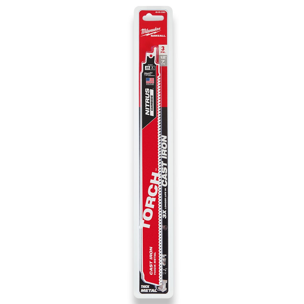 MILWAUKEE 300mm The Torch w Nitrus Carbide 7TPI - 3 Piece 48005363