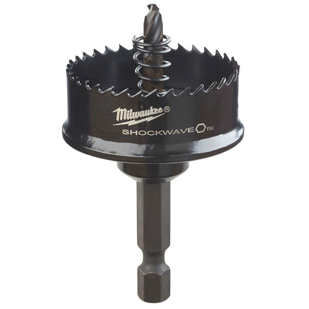 MILWAUKEE 35mm (1.3/8inch) 1/4-Hex Shank Bi-Metal Sheetmetal Holesaw - SHOCKWAVE 49569830