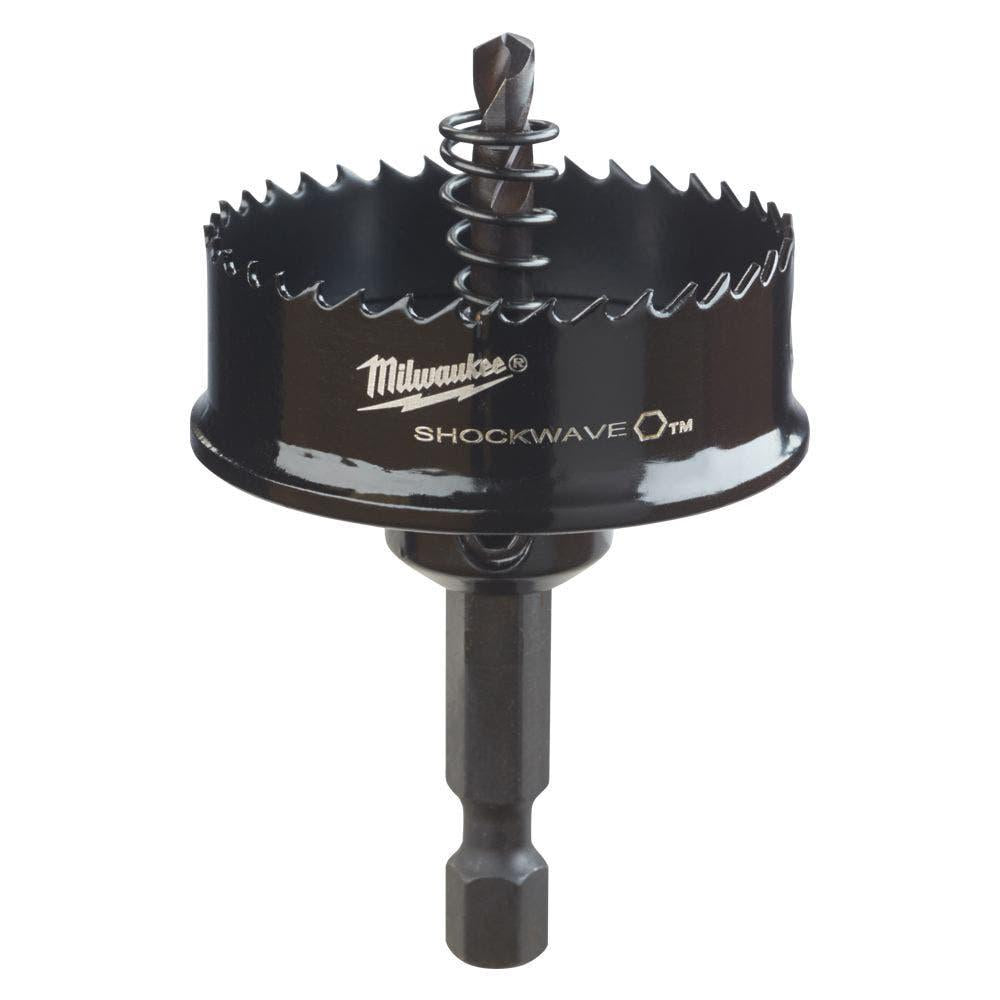 MILWAUKEE 38mm (1.1/2inch) 1/4-Hex Shank Bi-Metal Sheetmetal Holesaw - SHOCKWAVE 49569835