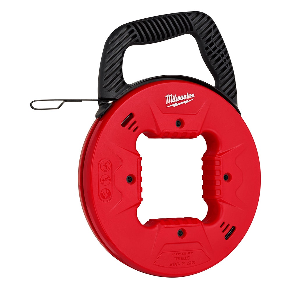 MILWAUKEE 3.2mm x 7.5m 25ft Steel Fish Tape 48224171