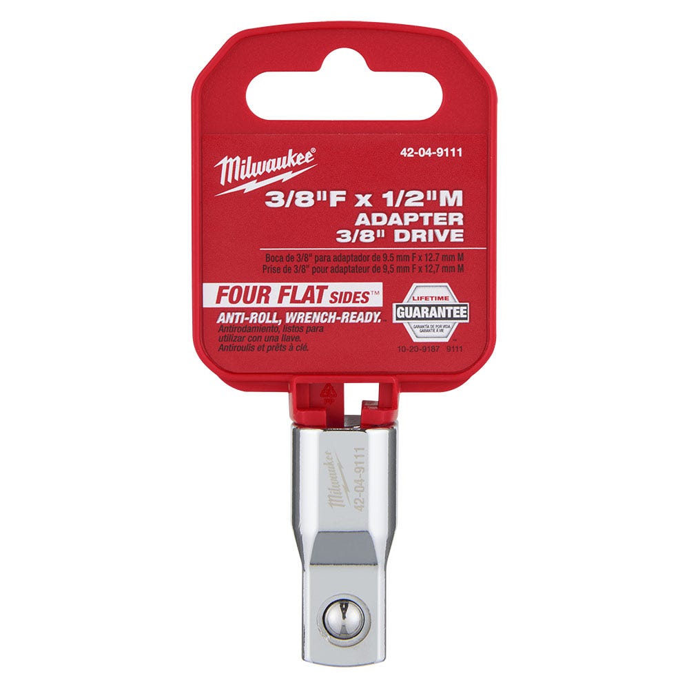 MILWAUKEE 3 8 Drive 3 8 F x 1 2 M Socket Adaptor 42049111