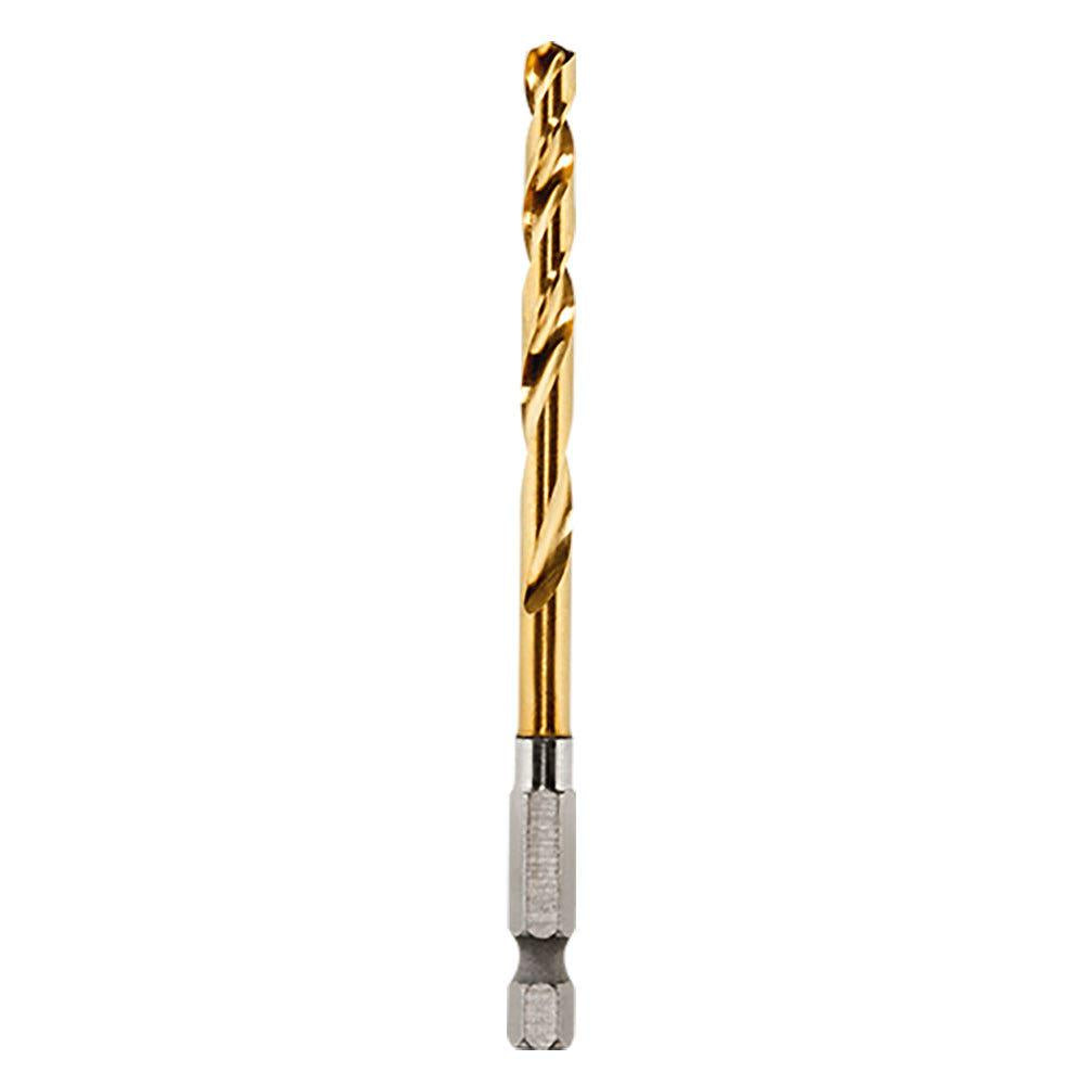 MILWAUKEE 4.8 x 78mm 1 4-Hex Quick-Change HSS-TiN Jobber Drill Bit - RED-HELIX 48894811