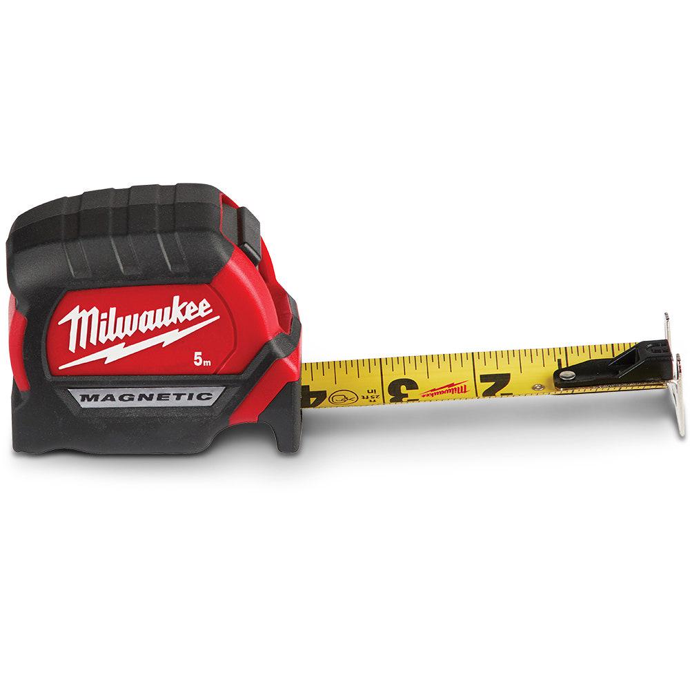 MILWAUKEE 5m x 25mm Compact Magnetic Tape Measure 48220505