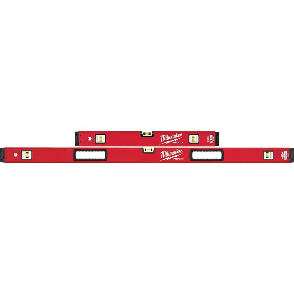 MILWAUKEE 600 1200mm Box Level 3 Vials 2pc MLBXS48