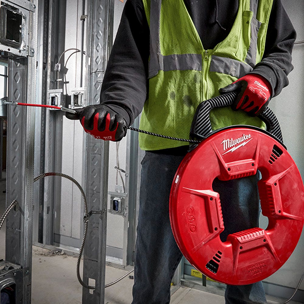 MILWAUKEE 60m/200ft Polyester Fish Tape Metal Leader 48224197