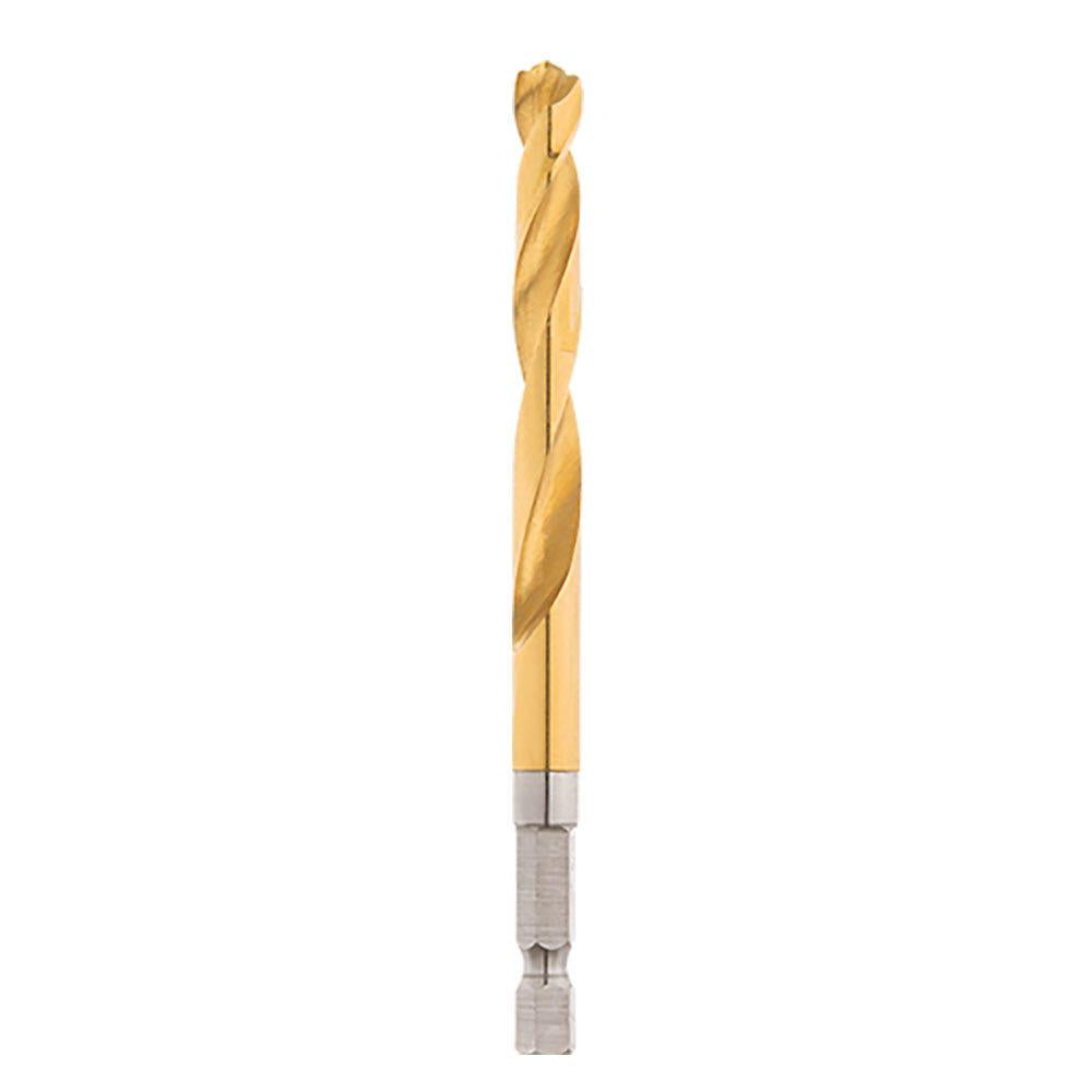 MILWAUKEE 7.0 x 109mm 1 4-Hex Quick-Change HSS-TiN Jobber Drill Bit - RED-HELIX 48894817