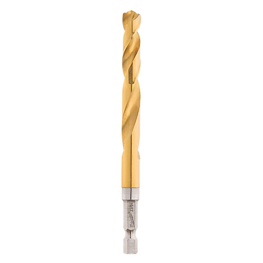 MILWAUKEE 8.5 x 114mm 1 4-Hex Quick-Change HSS-TiN Jobber Drill Bit - RED-HELIX 48894820