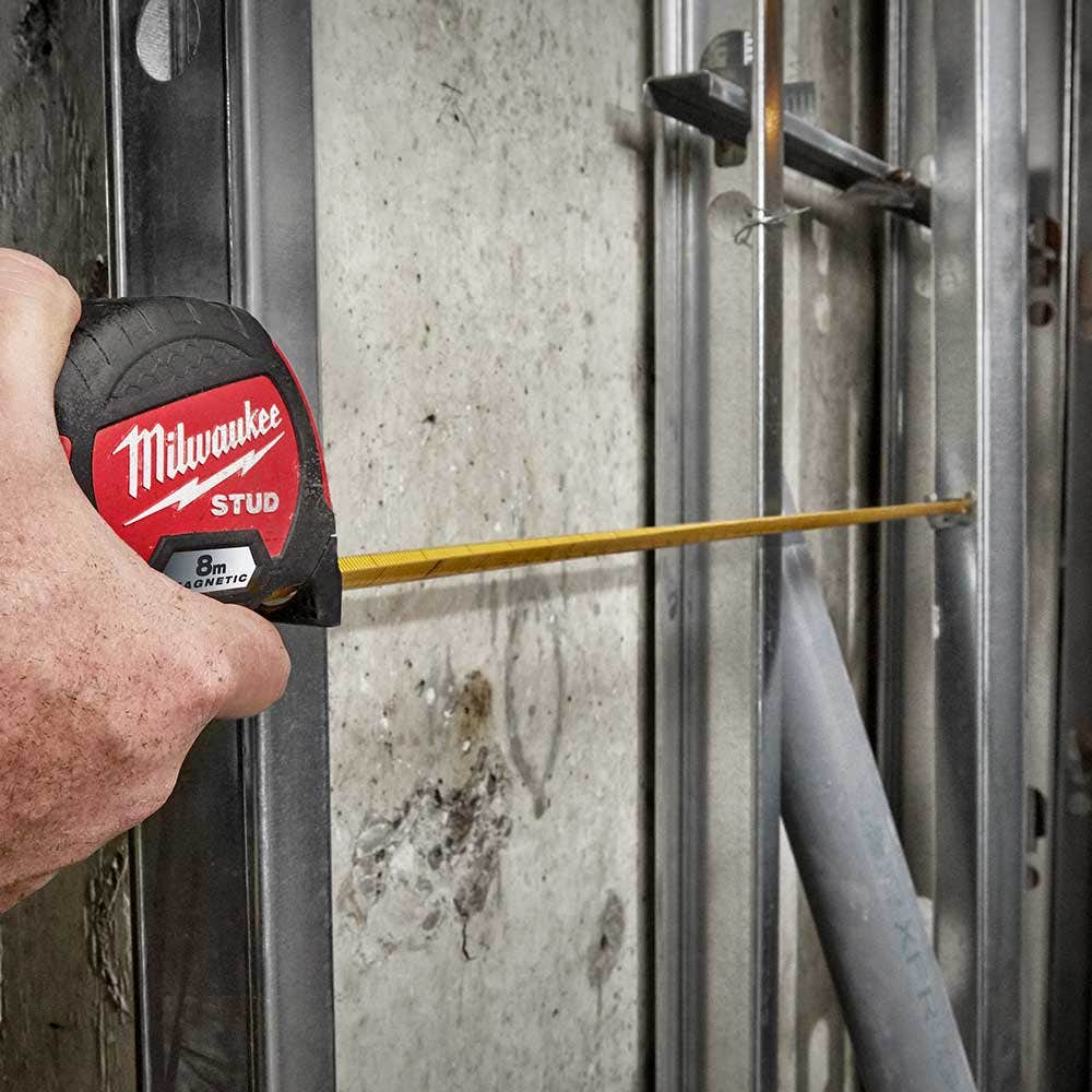 MILWAUKEE 8m Magnetic STUD Tape Measure 48229108M