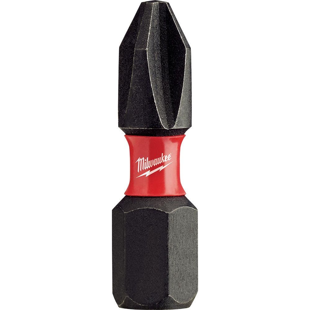 MILWAUKEE PH2 x 25mm Phillips Insert Screwdriver Bit - SHOCKWAVE - 5 Piece 48324601
