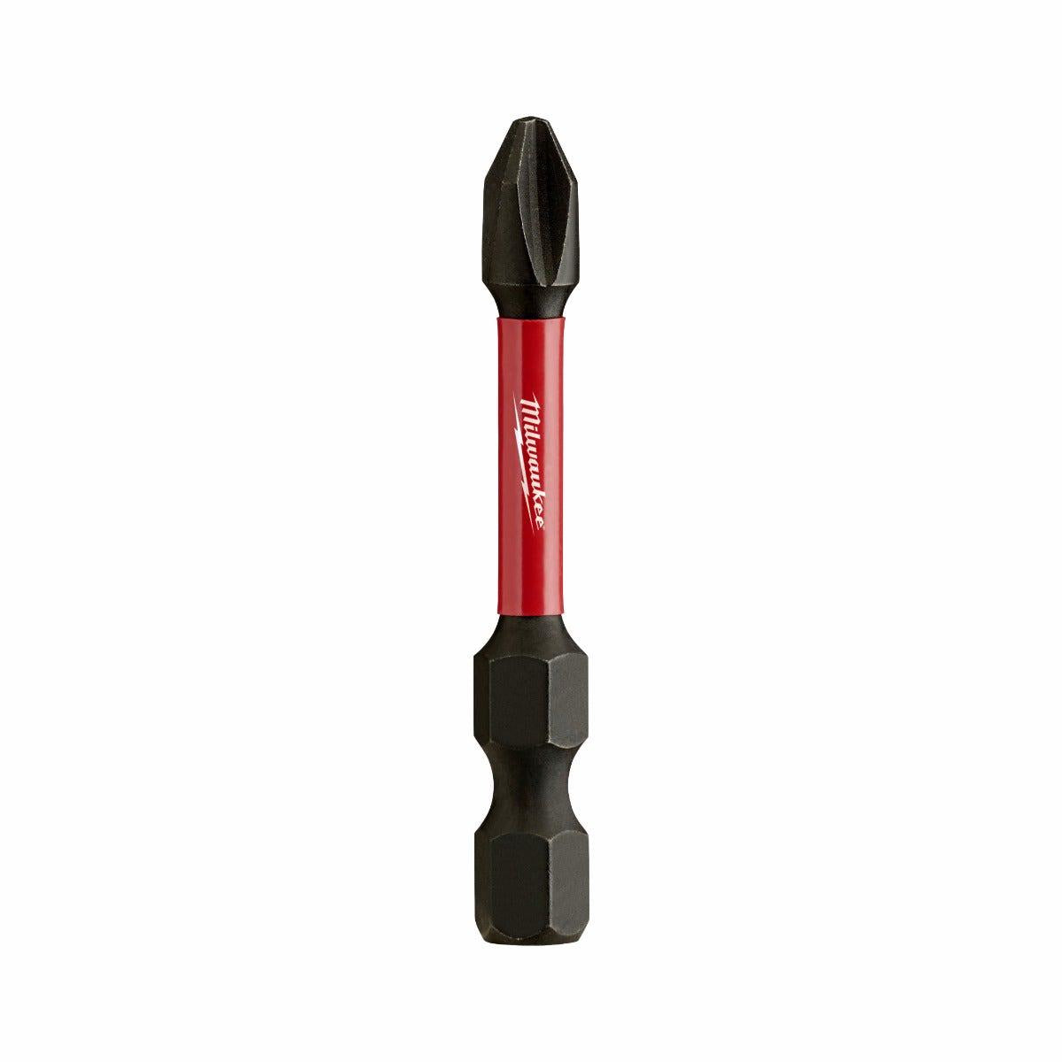 MILWAUKEE PH2 x 50mm Phillips Power Screwdriver Bit - SHOCKWAVE - 15 Piece 48325004