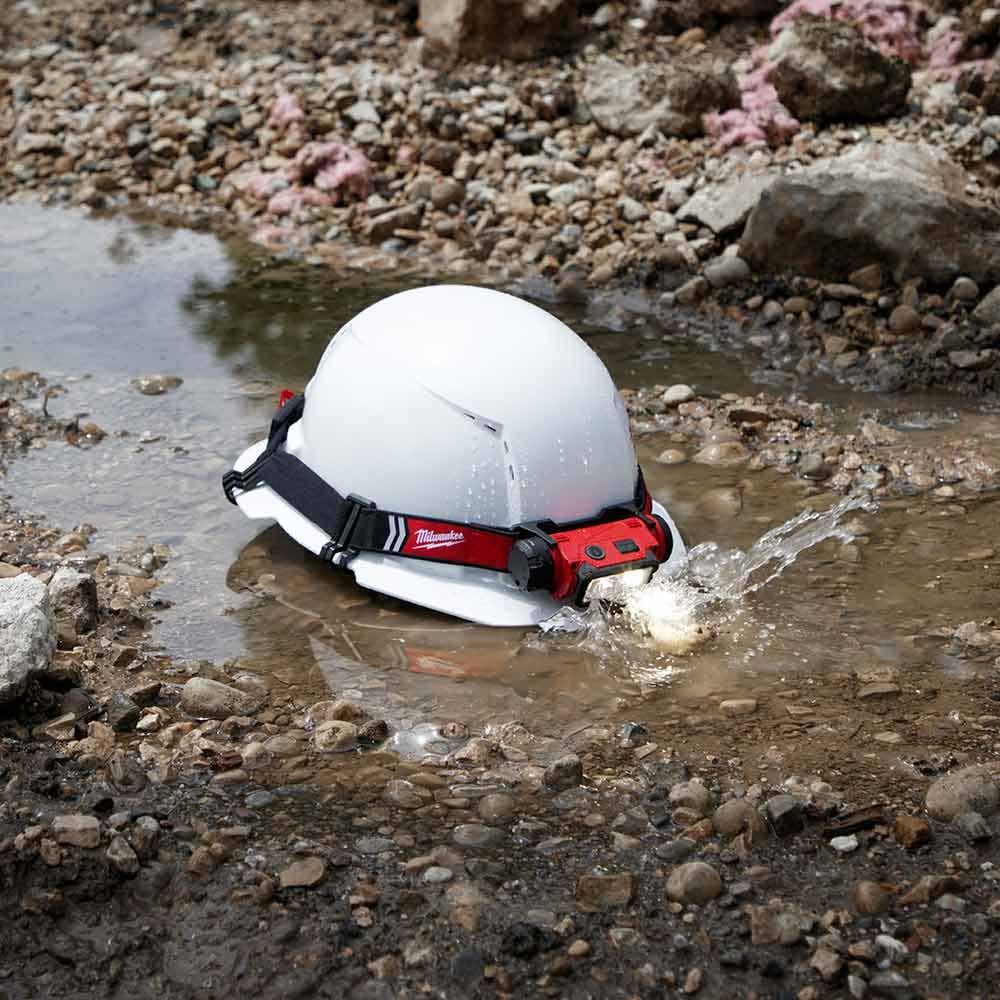 MILWAUKEE REDLITHIUM USB Rechargeable Hard Hat Headlamp Kit L4HL2301
