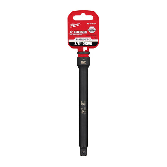MILWAUKEE SHOCKWAVE 3 8 Drive 152mm (6 ) Impact Socket Extension 49666704