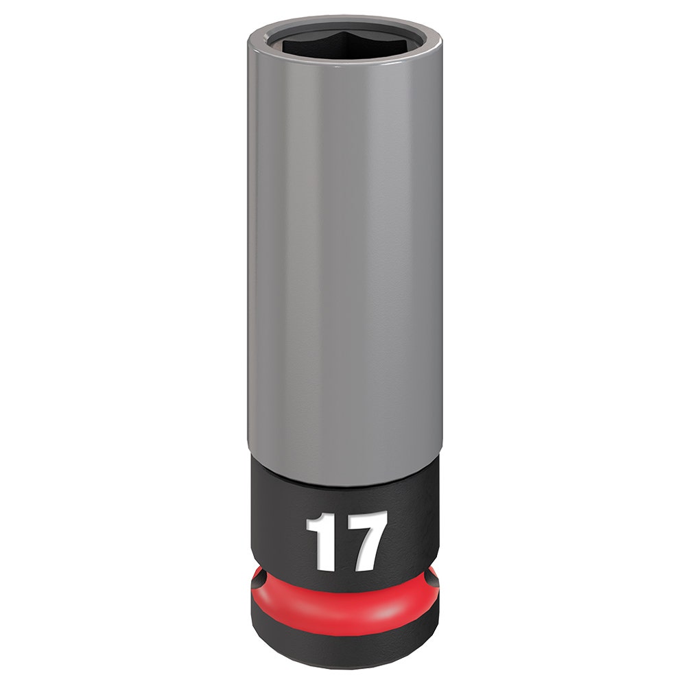 MILWAUKEE SHOCKWAVE Impact Duty 1/2" Drive 17mm Lug Nut Wheel Socket 49667802