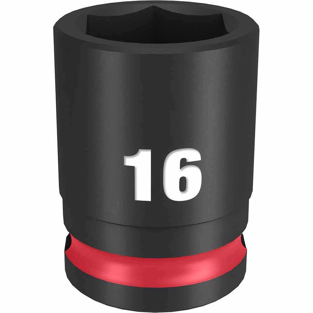 MILWAUKEE SHOCKWAVE 3 8 Drive 16mm Standard 6 Point Impact Socket 49666140