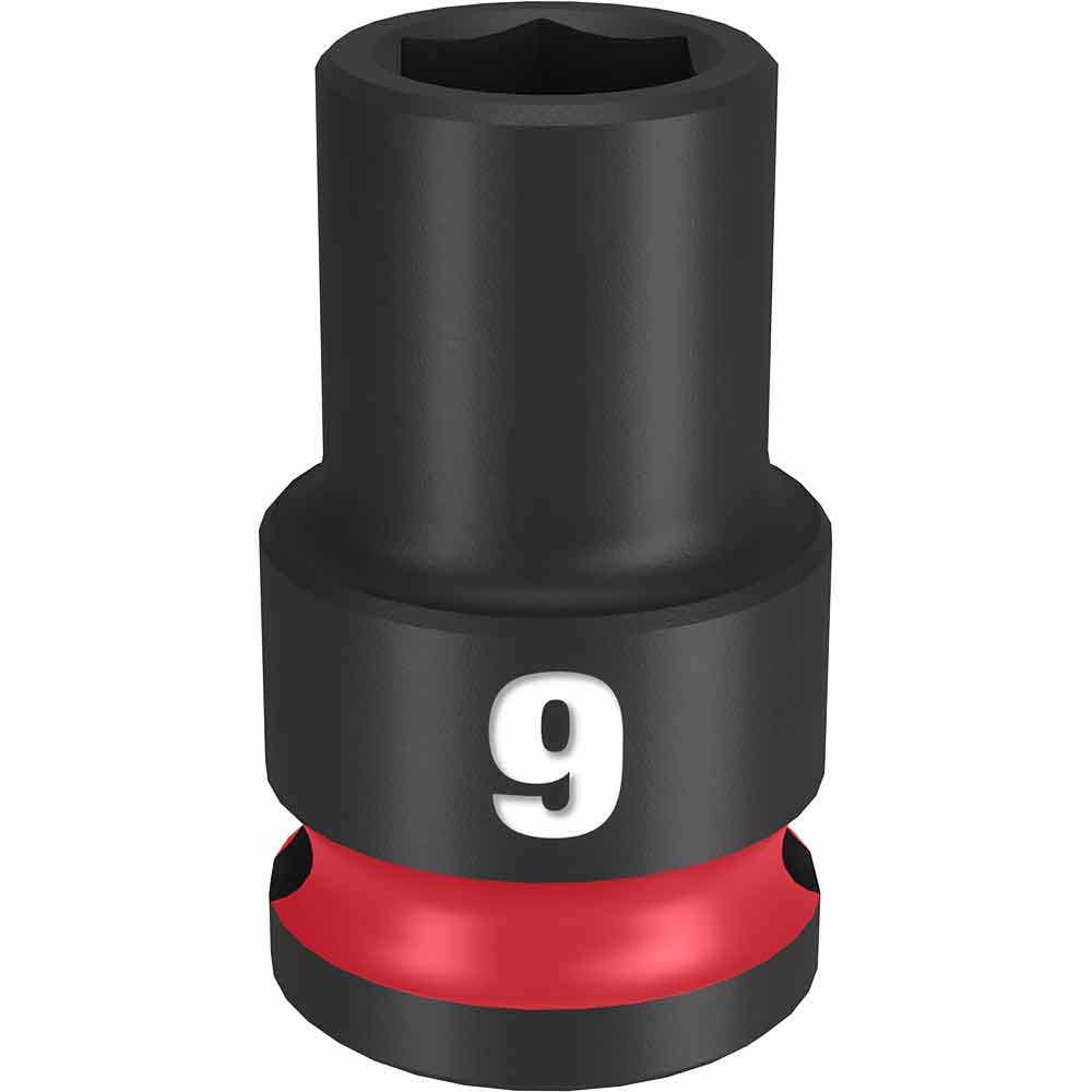MILWAUKEE SHOCKWAVE 3 8 Drive 9mm Standard 6 Point Impact Socket 49666133