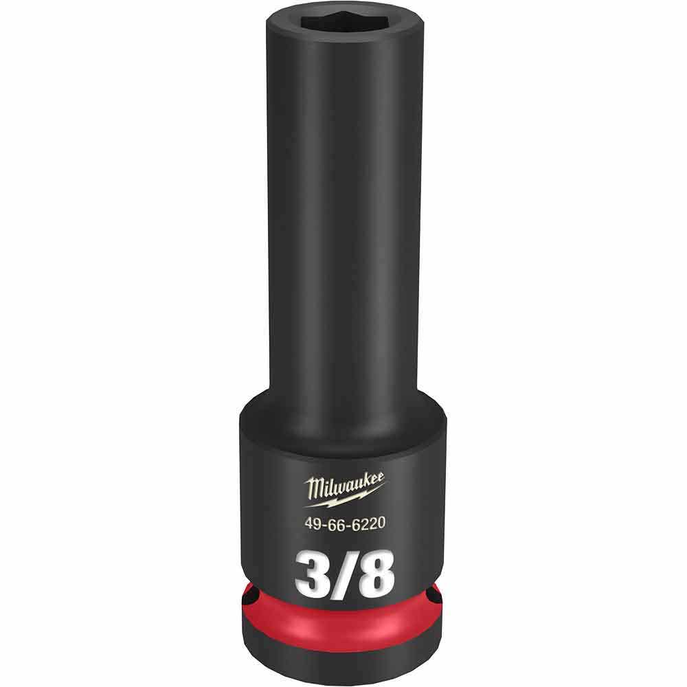 MILWAUKEE SHOCKWAVE 1/2" Drive 3/8" Deep 6 Point Impact Socket 49666220