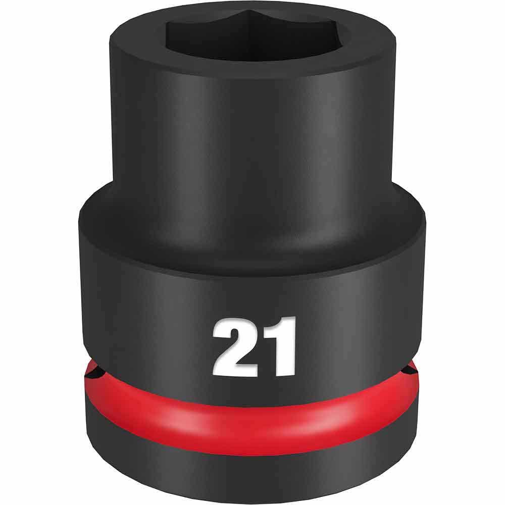 MILWAUKEE SHOCKWAVE 3/4" Drive 21mm Standard 6 Point Impact Socket 49666359