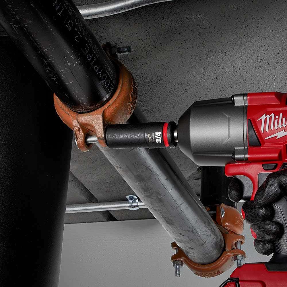 MILWAUKEE SHOCKWAVE 1/2" Drive 3/4" Deep 6 Point Impact Socket 49666226