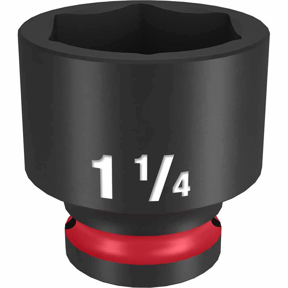 MILWAUKEE SHOCKWAVE 1 2 Drive 1-1 4 Standard 6 Point Impact Socket 49666214