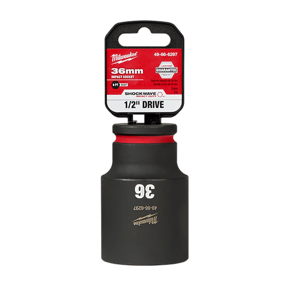 MILWAUKEE SHOCKWAVE 1 2 Drive 36mm Deep 6 Point Impact SocketA 49666297