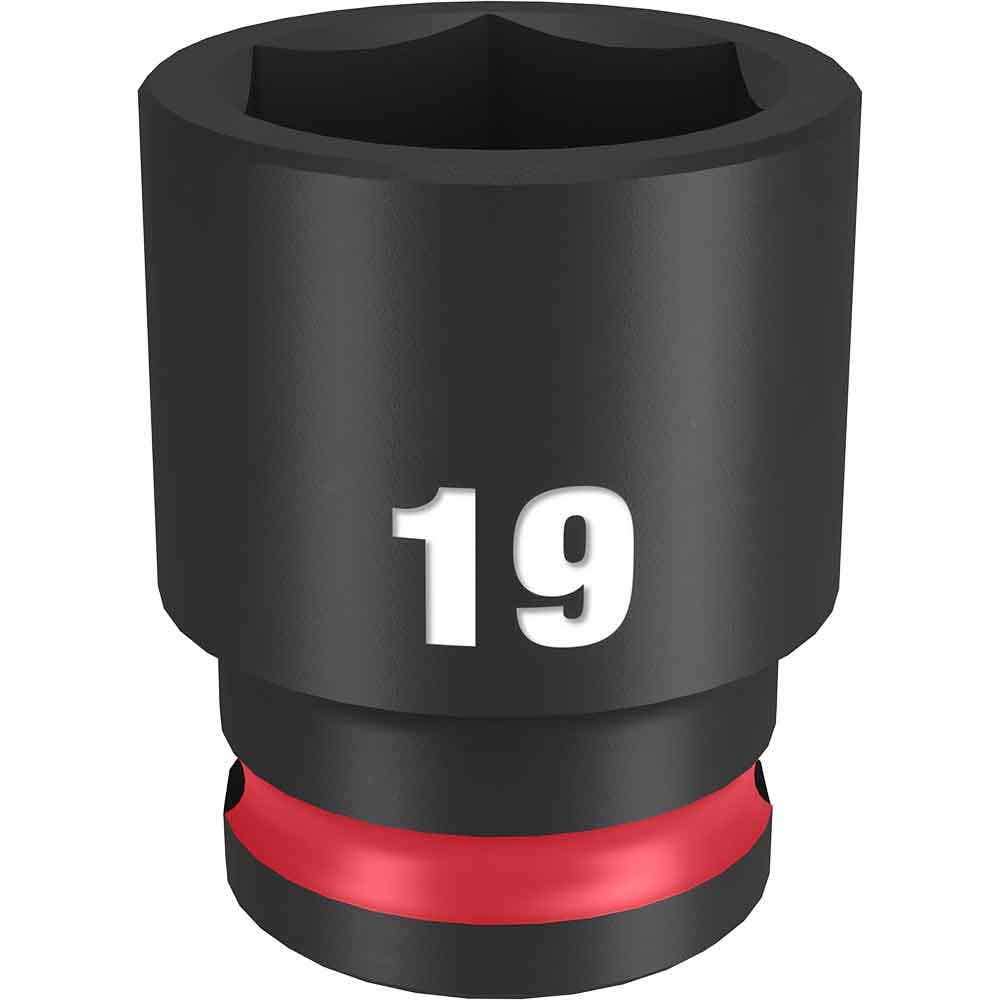 MILWAUKEE SHOCKWAVE 3 8 Drive 19mm Standard 6 Point Impact Socket 49666143