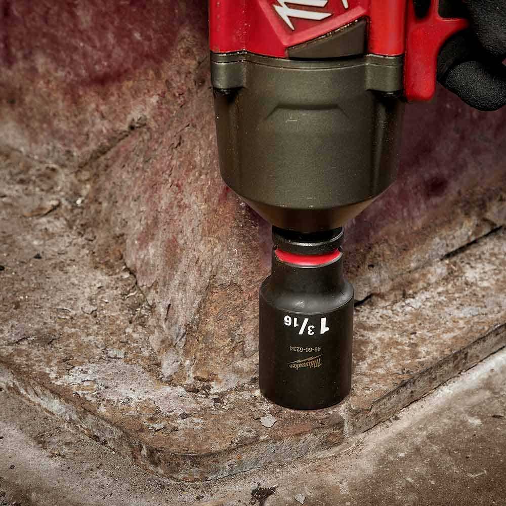 MILWAUKEE SHOCKWAVE 1 2 Drive 1-1 4 Deep 6 Point Impact Socket 49666234
