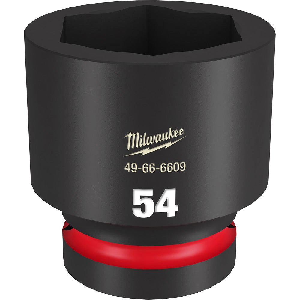 MILWAUKEE SHOCKWAVE 1inch Drive 54mm Standard 6 Point Impact Socket 49666609