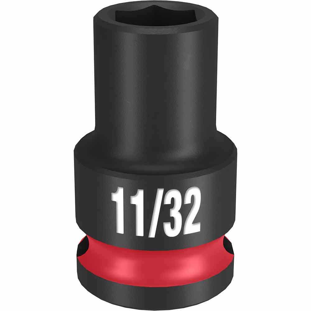 MILWAUKEE SHOCKWAVE 3/8" Drive 11/32" Standard 6 Point Impact Socket 49666103