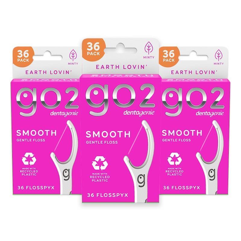Dentagenie NEW Smooth Flosspyx 36pk x 3 Multipack