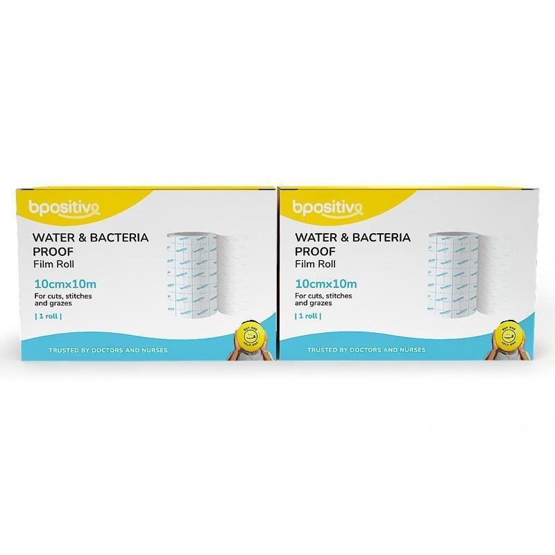 bpositive Water & Bacteria-Proof Roll 10cmx10m 2Pack