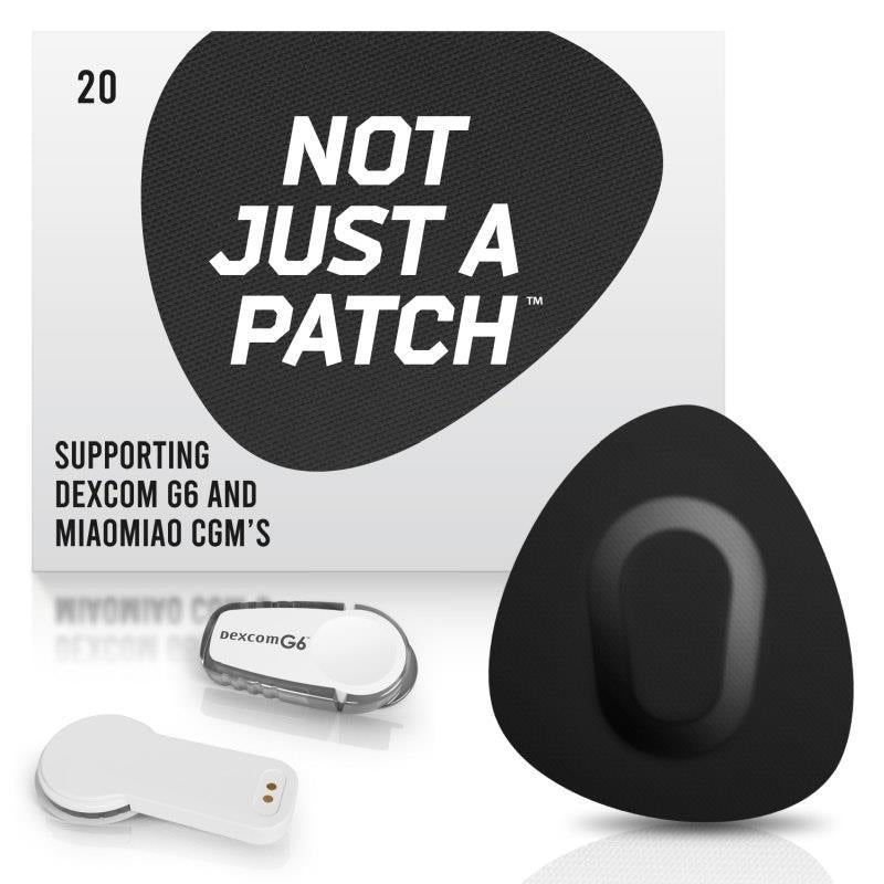 Not Just a Patch Dexcom G6 Patches - Black 20pk