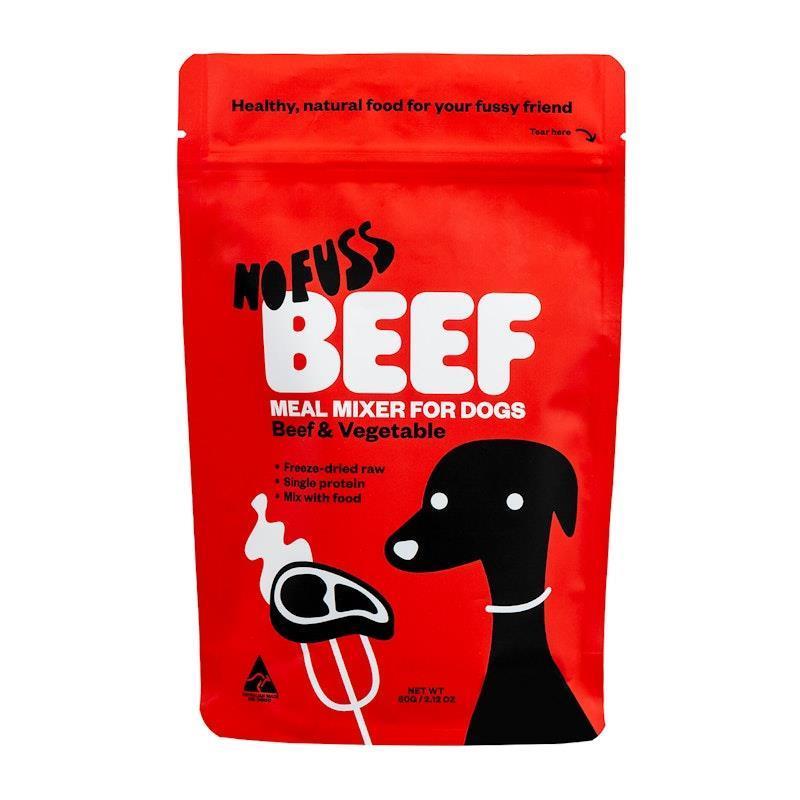 No Fuss Beef & Vegetable Meal Mixer Dog Food 60g