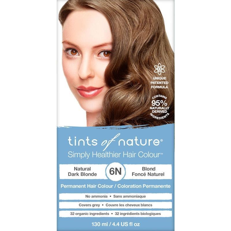 Tints of Nature 6N Natural Dark Blonde Permanent Hair Dye 130ml