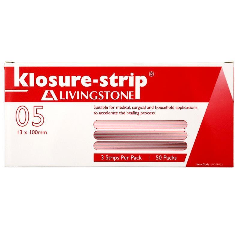Livingstone Klosure-Strip Reinforced Wound Skin Closure Strips 13 x 100mm 150 Pieces/Box
