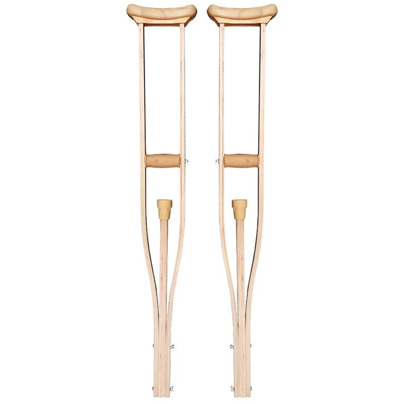 Livingstone Underarm Crutches Large Wood Adjustable 122-152cm 1Pair