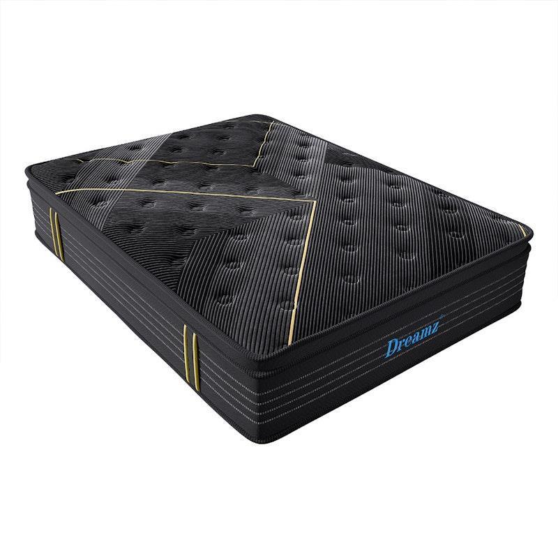 DreamZ Spring Mattress Bamboo Euro Top Bed Pocket HD Egg Foam King