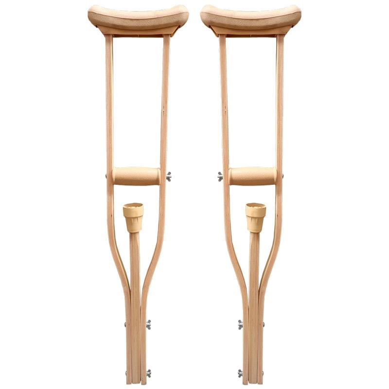 Livingstone Underarm Crutches Small Wood Adjustable 89-107cm 1Pair
