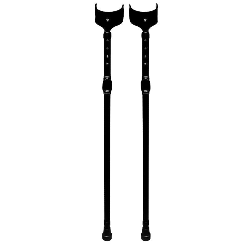 Livingstone Elbow Crutches X-Large Aluminium Adjustable 110- 140cm 1Pair
