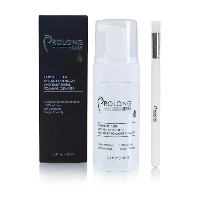 Prolong Lash Eyelash Extension Foaming Pump 100ml Cleanser and Brush Pack