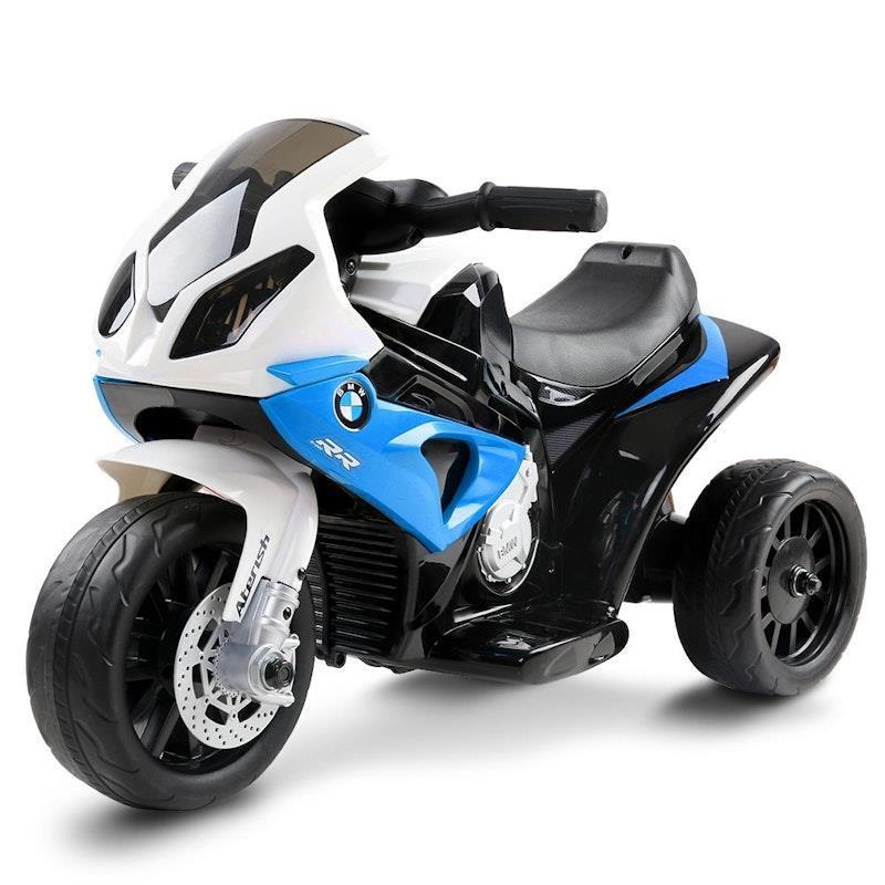 Rigo Kids Electric Ride On Car Police Motorcycle Motorbike BMW Blue