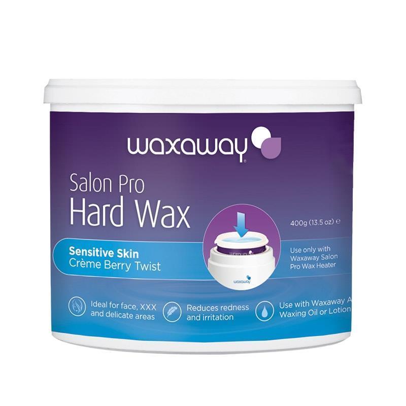 Waxaway Salon Pro Creme Berry Twist Hard Wax 400g